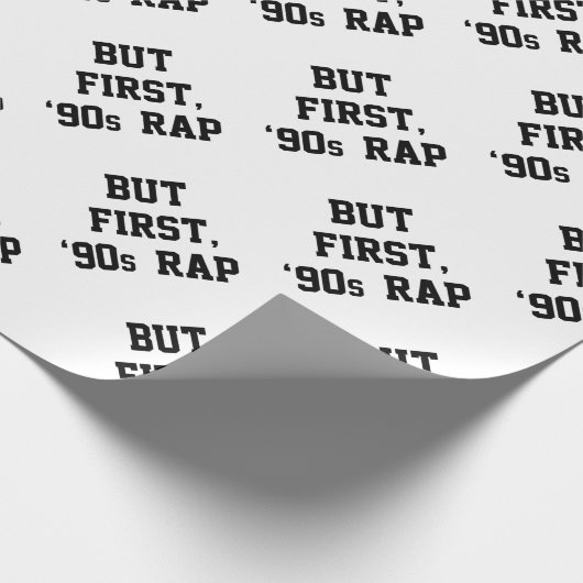 Maar eerste Rap Cadeaupapier (Hoek)