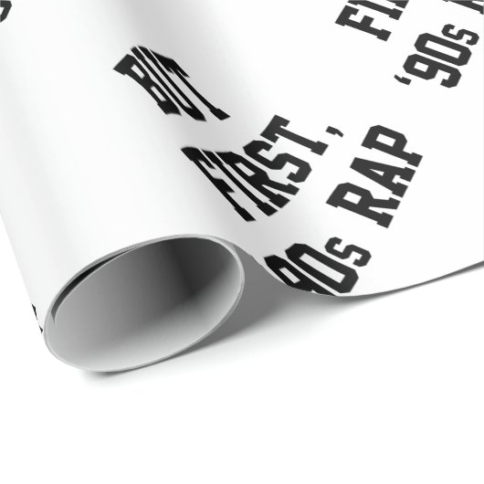 Maar eerste Rap Cadeaupapier (Rol Hoek)