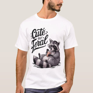Maar Feral Panda Raccoon Kostuum Raccoon Trash T-shirt