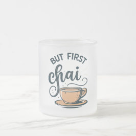 Maar First Chai: Een beige Mok van Bliss