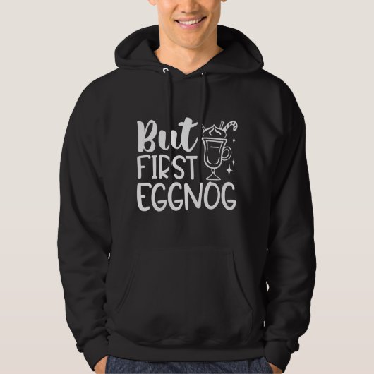 Maar First Eggnog Hoodie (Voorkant)