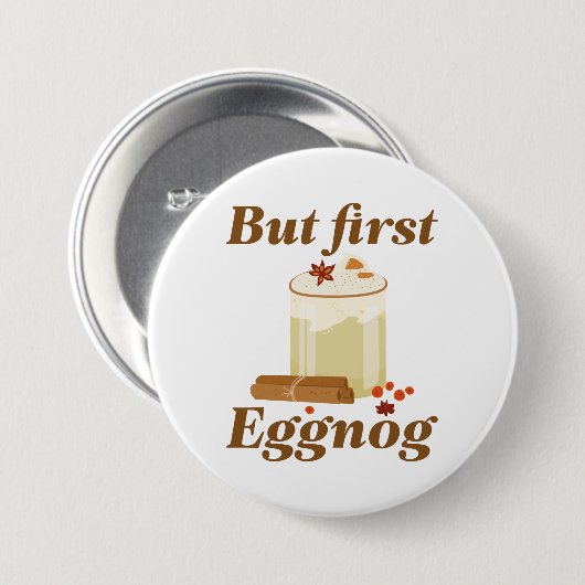 Maar First Eggnog Ronde Button 7,6 Cm (Voorkant /achterkant)