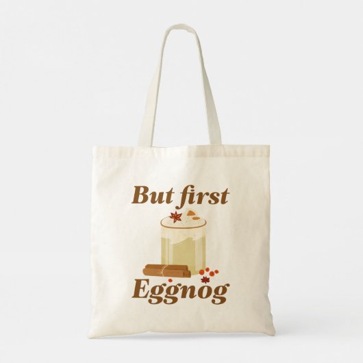 Maar First Eggnog Tote Bag (Achterkant)