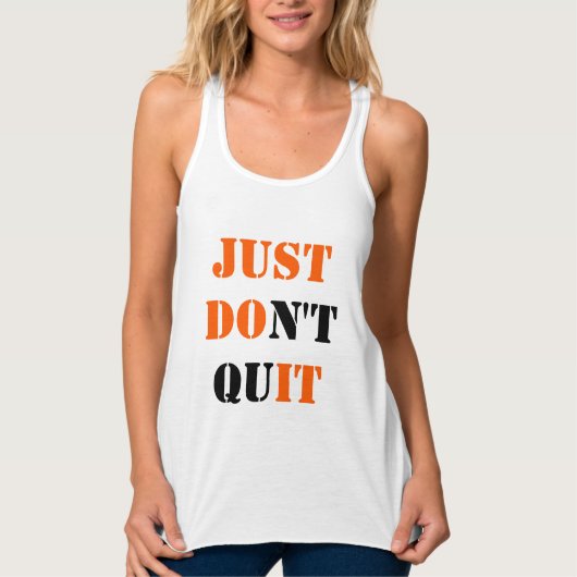 MAAR GEWOON NIET. TANKTOP (Voorkant)