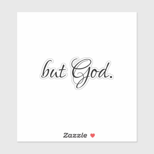 maar God citeert Sticker (Vel)