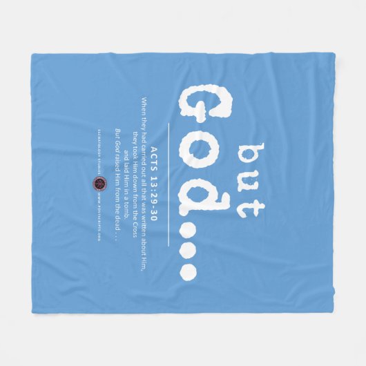 Maar God Fleece Deken (Voorkant (Horizontaal))