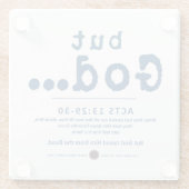 Maar God Glazen Onderzetter (Achterkant)