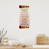 maar God Poster Twee (Keuken)