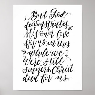 Maar God toont zijn eigen liefde Poster