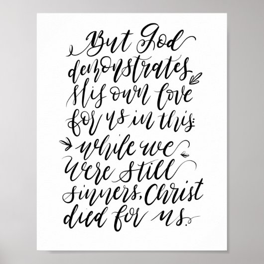 Maar God toont zijn eigen liefde Poster (Voorkant)