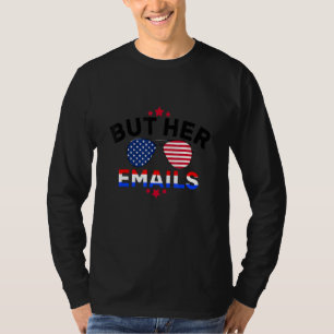 Maar haar e-mails citeren zonnebrillen maar haar e t-shirt