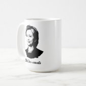 Maar haar e-mails - Hillary Clinton Coffee Mok (Voorkant links)