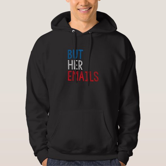 Maar haar e-mails US-vlag 12 Hoodie (Voorkant)
