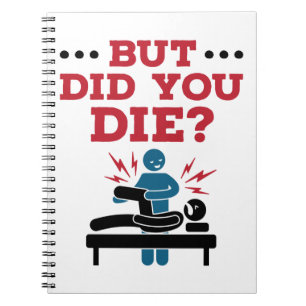 Maar heb je de grappige fysieke therapie PT Notitieboek