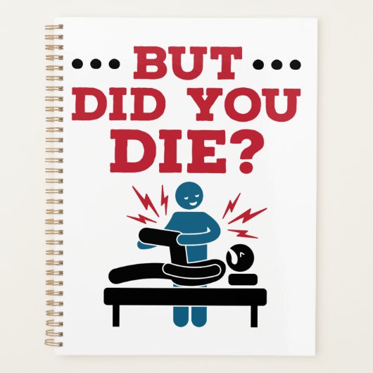 Maar heb je de grappige fysieke therapie PT Planner (Voorkant)