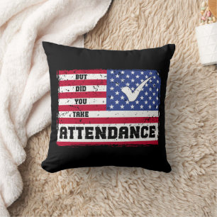 Maar heb je de presentieleraar American Flag meege Kussen