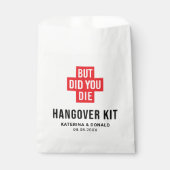 Maar heb je die weddenschap met Hangover Recovery Bedankzakje (Voorkant)
