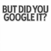 Maar heb je het gegooid? Sticker (Voorkant)