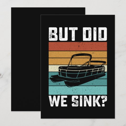 Maar hebben we de bootkapitein laten zinken? kaart (Voorkant / Achterkant)