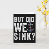 Maar hebben we gezonken boot schip kapitein ponton kaart (Gele Bloem)