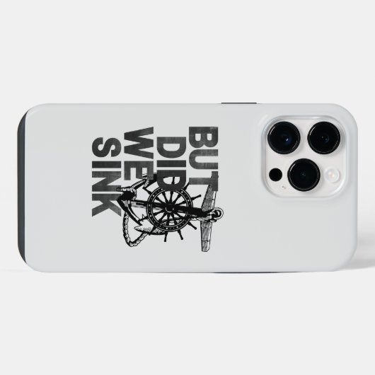 Maar hebben we gezonken bootliefhebber grappige bo iPhone hoesje (Achterkant horizontaal)