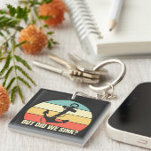 Maar hebben we gezonken bootliefhebber grappige bo sleutelhanger (Voorkant Rechts)