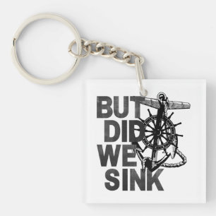 Maar hebben we gezonken bootliefhebber grappige bo sleutelhanger