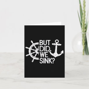 Maar hebben we gezonken? Captain Sailboat Sailing Kaart