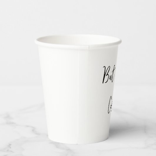 Maar het eerste koffie citaat is eenvoudig papieren bekers (Rechts)