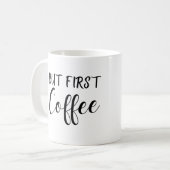 Maar het eerste ontwerp van koffie, het ontwerp va koffiemok (Voorkant links)