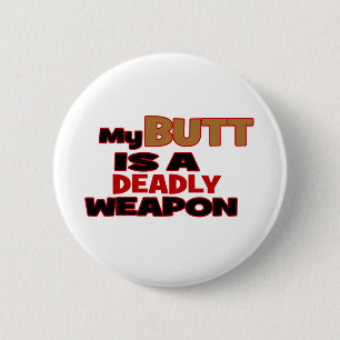Maar het is een dodelijk wapen ronde button 5,7 cm