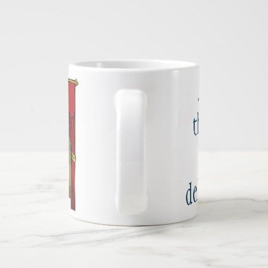 Maar het vuur is zo heerlijk grote koffiekop (Achterkant)