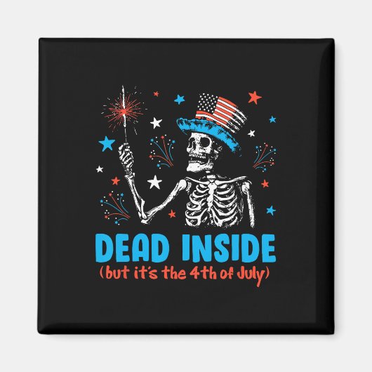Maar het was op 4 juli Skeleton Independence Magneet (Voorkant)