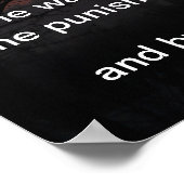 Maar hij werd doorboord voor onze overtredingen poster (Hoek)