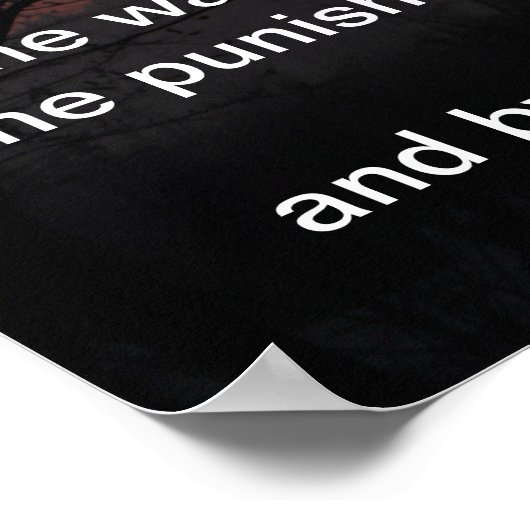 Maar hij werd doorboord voor onze overtredingen poster (Hoek)