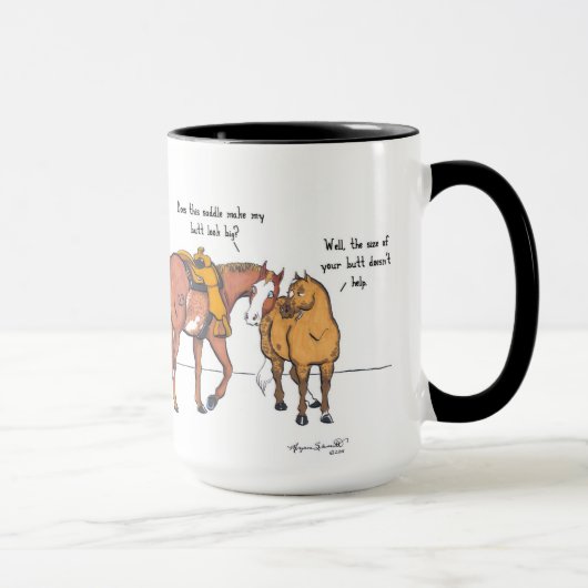 Maar hij ziet er een grote Mok uit (Rechts)