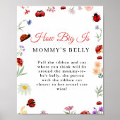 Maar hoe groot is mama's buik Baby shower spel Poster (Voorkant)