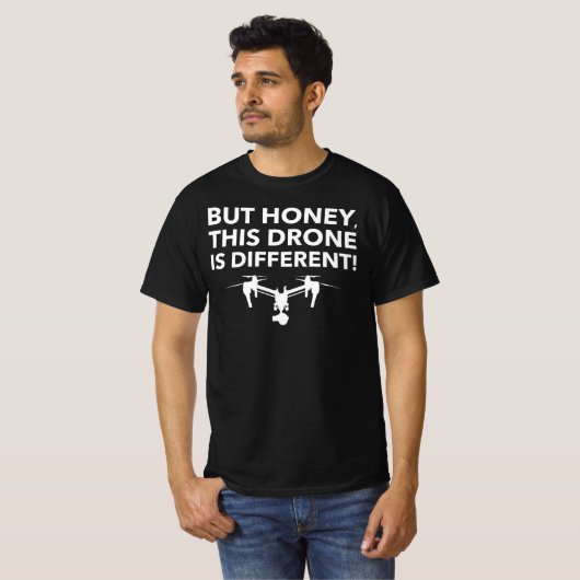 Maar honing Deze drank is anders - FPV Quadcopter T-shirt (Voorkant volledig)