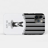 Maar ik ben Cute Boston Terrier (zwart) Dog Funny Case-Mate iPhone Case (Achterkant (horizontaal))