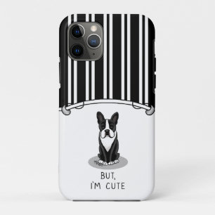 Maar ik ben Cute Boston Terrier (zwart) Dog Funny Case-Mate iPhone Case