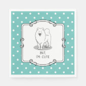 Maar ik ben Cute Samoyed Dog Funny Sammie Servet (Voorkant)