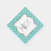 Maar ik ben Cute Samoyed Dog Funny Sammie Servet (Hoek)