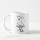 Maar ik ben Cute Samoyed Dog Koffiemok (Links)