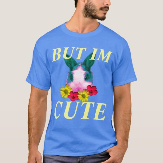 maar ik ben een schattige bloemen t-shirt (Voorkant)