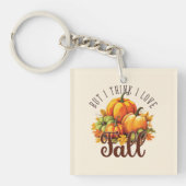 Maar ik denk dat ik hou van Herfst - pompoenen en  Sleutelhanger (Voorkant)