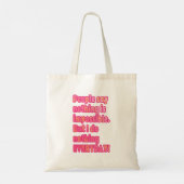 Maar ik doe elke dag niets tote bag (Achterkant)