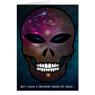 maar ik heb een universum in mijn hoofd Blank Kaar