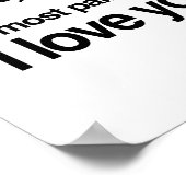 MAAR IK HOU VAN JE POSTER (Hoek)