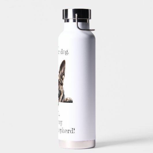 Maar ik hou van mijn Duitse Herder Waterfles (Links)
