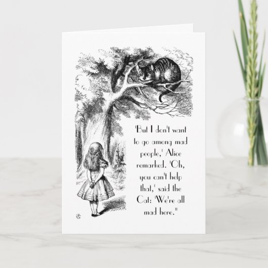 Maar ik wil niet onder Gekke Mensen gaan Kaart (Voorkant)